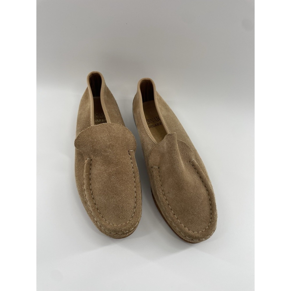 Bernardo GUIDABENE Tan Yellow Suede Slip On Bootie Sz 6 M Shoe Italy